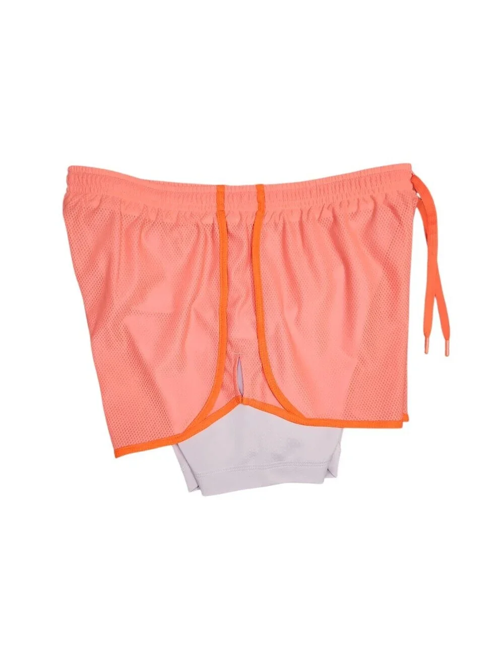 Nike Girl's Orange Running Shorts With Purple Bike Shorts Size Large